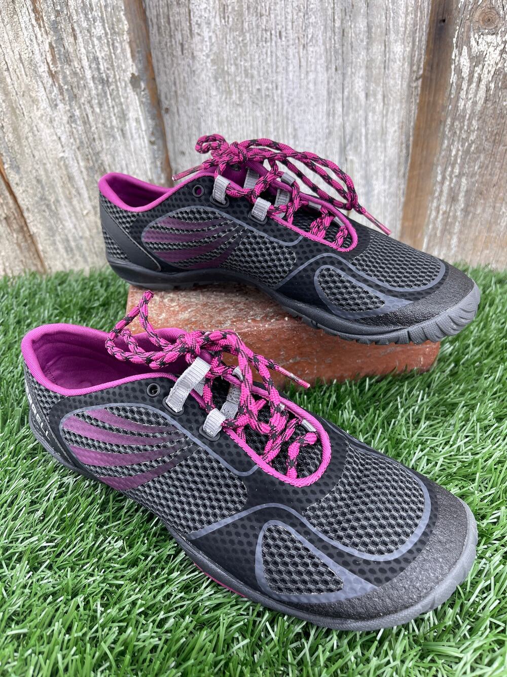 Merrell Pace Glove 2 Trail Running Shoes Black Purple Women's 6.5